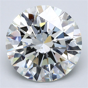 Picture of Natural Diamond 5.07 Carats, Round with Excellent Cut, I Color, SI1 Clarity and Certified by GIA