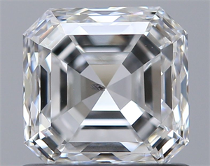 Foto Diamante Natural 0.90 quilates, Asscher , Color E, claridad SI2 y certificado GIA de