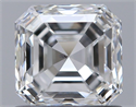 Natural Diamond 0.90 Carats, Asscher with  Cut, E Color, SI2 Clarity and Certified by GIA