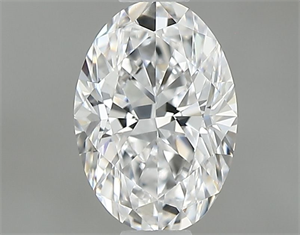 Picture of Natural Diamond 0.50 Carats, Oval with  Cut, D Color, IF Clarity and Certified by GIA