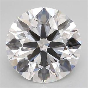 Picture of Lab Grown Diamond 6.03 Carats, Round with Ideal Cut, F Color, IF Clarity and Certified by IGI