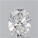 Natural Diamond 1.02 Carats, Oval with  Cut, D Color, VVS2 Clarity and Certified by GIA