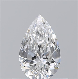 Picture of Natural Diamond 0.50 Carats, Pear with  Cut, E Color, VS1 Clarity and Certified by GIA
