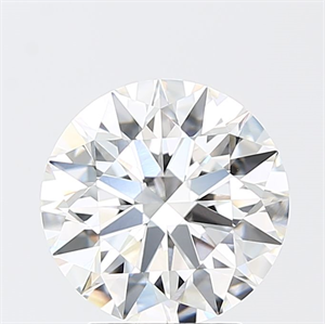 Picture of Lab Grown Diamond 3.04 Carats, Round with Excellent Cut, F Color, VVS2 Clarity and Certified by IGI