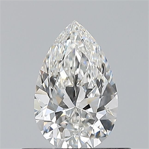 Picture of Natural Diamond 0.50 Carats, Pear with  Cut, F Color, VVS2 Clarity and Certified by GIA