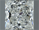 Natural Diamond 1.00 Carats, Princess with  Cut, H Color, IF Clarity and Certified by IGI