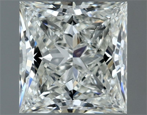 Picture of Natural Diamond 1.00 Carats, Princess with  Cut, H Color, IF Clarity and Certified by IGI