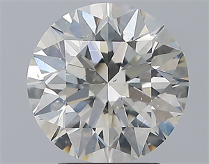 Foto Diamante Natural 3.01 quilates, Redondo , Color K, claridad SI2 y certificado GIA de