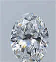Natural Diamond 0.42 Carats, Oval with  Cut, E Color, VS1 Clarity and Certified by GIA