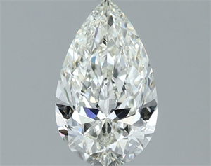 Picture of Natural Diamond 1.01 Carats, Pear with  Cut, H Color, IF Clarity and Certified by IGI
