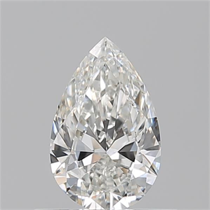 Picture of Natural Diamond 0.53 Carats, Pear with  Cut, G Color, SI1 Clarity and Certified by GIA
