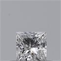 Diamante Natural 0.28 quilates, Princesa , Color E, claridad VVS2 y certificado GIA