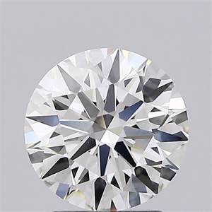 Picture of Lab Grown Diamond 2.07 Carats, Round with Ideal Cut, G Color, VVS2 Clarity and Certified by IGI