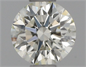 Natural Diamond 0.42 Carats, Round with Excellent Cut, J Color, VVS1 Clarity and Certified by IGI
