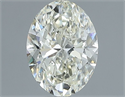 Natural Diamond 1.01 Carats, Oval with  Cut, J Color, VS1 Clarity and Certified by IGI