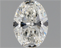Natural Diamond 0.50 Carats, Oval with  Cut, G Color, VVS2 Clarity and Certified by GIA