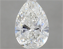 Natural Diamond 1.00 Carats, Pear with  Cut, G Color, SI1 Clarity and Certified by GIA