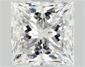 Natural Diamond 0.92 Carats, Princess with  Cut, D Color, VS2 Clarity and Certified by GIA