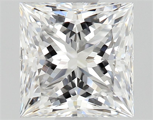 Picture of Natural Diamond 0.92 Carats, Princess with  Cut, D Color, VS2 Clarity and Certified by GIA