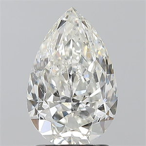 Foto Diamante Natural 2.01 quilates, De pera , Color H, claridad SI2 y certificado GIA de