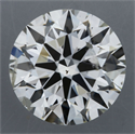 Natural Diamond 1.00 Carats, Round with Very Good Cut, K Color, I1 Clarity and Certified by GIA