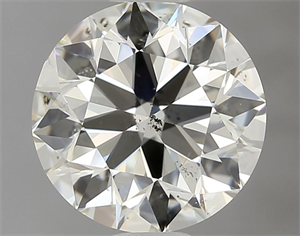 Picture of Natural Diamond 1.50 Carats, Round with Excellent Cut, N Color, SI1 Clarity and Certified by GIA