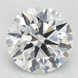 Picture of Lab Grown Diamond 3.37 Carats, Round with Excellent Cut, D Color, VVS1 Clarity and Certified by GIA
