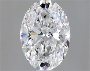Picture of Natural Diamond 0.90 Carats, Oval with  Cut, D Color, SI2 Clarity and Certified by GIA