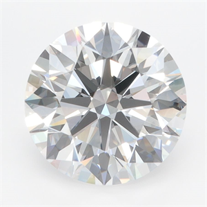 Picture of Lab Grown Diamond 3.55 Carats, Round with Ideal Cut, D Color, IF Clarity and Certified by IGI