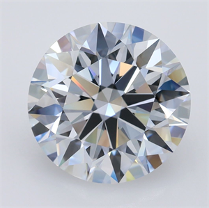 Picture of Lab Grown Diamond 4.32 Carats, Round with Ideal Cut, E Color, VVS2 Clarity and Certified by IGI