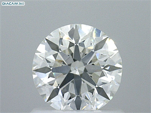 Picture of Natural Diamond 0.90 Carats, Round with Excellent Cut, I Color, VS1 Clarity and Certified by GIA