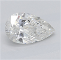 Natural Diamond 1.00 Carats, Pear with  Cut, G Color, SI2 Clarity and Certified by GIA