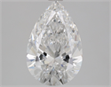 Natural Diamond 2.01 Carats, Pear with  Cut, E Color, VVS2 Clarity and Certified by GIA