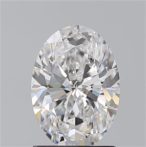 Picture of Natural Diamond 1.50 Carats, Oval with  Cut, E Color, SI1 Clarity and Certified by GIA