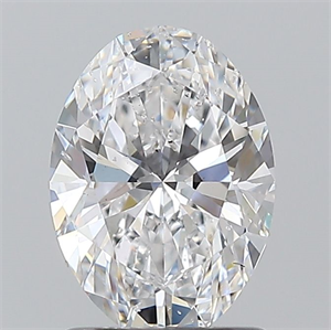 Picture of Natural Diamond 1.20 Carats, Oval with  Cut, D Color, SI2 Clarity and Certified by GIA