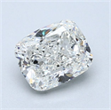 Diamante Natural 1.51 quilates, Del cojín , Color H, claridad SI1 y certificado GIA