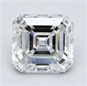 Natural Diamond 2.01 Carats, Asscher with  Cut, E Color, VVS2 Clarity and Certified by GIA