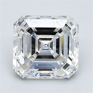 Picture of Natural Diamond 2.01 Carats, Asscher with  Cut, E Color, VVS2 Clarity and Certified by GIA