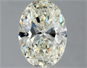 Natural Diamond 1.52 Carats, Oval with  Cut, K Color, SI1 Clarity and Certified by GIA