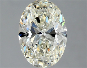 Picture of Natural Diamond 1.52 Carats, Oval with  Cut, K Color, SI1 Clarity and Certified by GIA