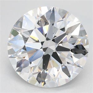 Picture of Lab Grown Diamond 3.01 Carats, Round with Ideal Cut, D Color, IF Clarity and Certified by IGI