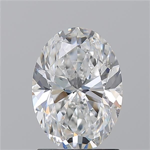 Picture of Natural Diamond 1.70 Carats, Oval with  Cut, E Color, SI1 Clarity and Certified by GIA