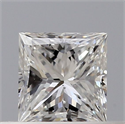 Natural Diamond 0.30 Carats, Princess with  Cut, F Color, VS2 Clarity and Certified by GIA
