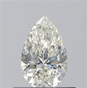 Picture of Natural Diamond 0.50 Carats, Pear with  Cut, J Color, VVS1 Clarity and Certified by GIA