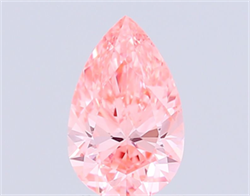 Picture of Lab Grown Diamond 1.50 Carats, Pear with  Cut, Fancy Vivid Pink Color, VVS2 Clarity and Certified by IGI