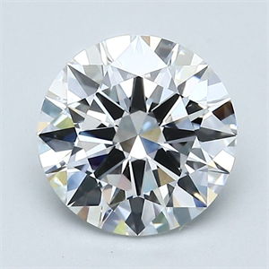 Picture of Natural Diamond 1.80 Carats, Round with Excellent Cut, D Color, VS1 Clarity and Certified by GIA