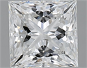Natural Diamond 1.04 Carats, Princess with  Cut, E Color, SI2 Clarity and Certified by GIA