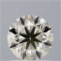 Natural Diamond 0.90 Carats, Round with Excellent Cut, L Color, VVS2 Clarity and Certified by IGI