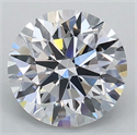 Lab Grown Diamond 0.91 Carats, Round with Ideal Cut, D Color, VS2 Clarity and Certified by IGI