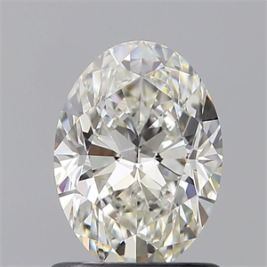 Picture of Natural Diamond 1.01 Carats, Oval with  Cut, H Color, VVS2 Clarity and Certified by GIA